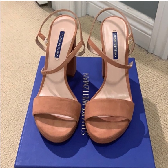 Stuart Weitzman Shoes - 🆕🔥 STUART WEITZMAN Sandals Suede Platform sz10